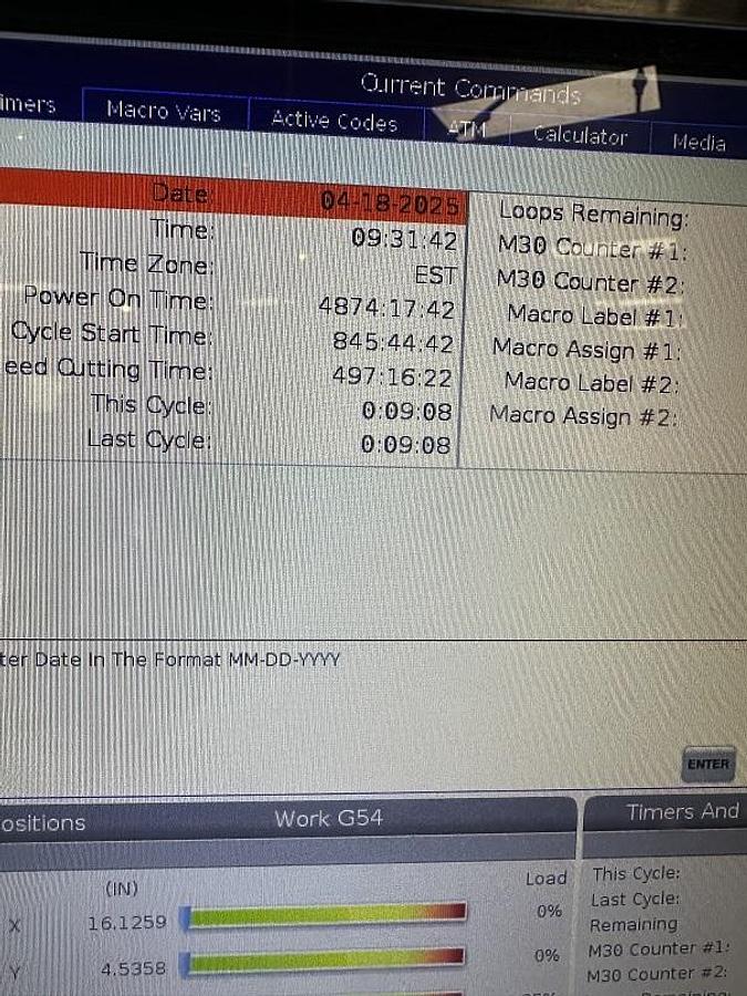 Used 2017 Haas TM-1P with Haas Probing System, Chip Auger