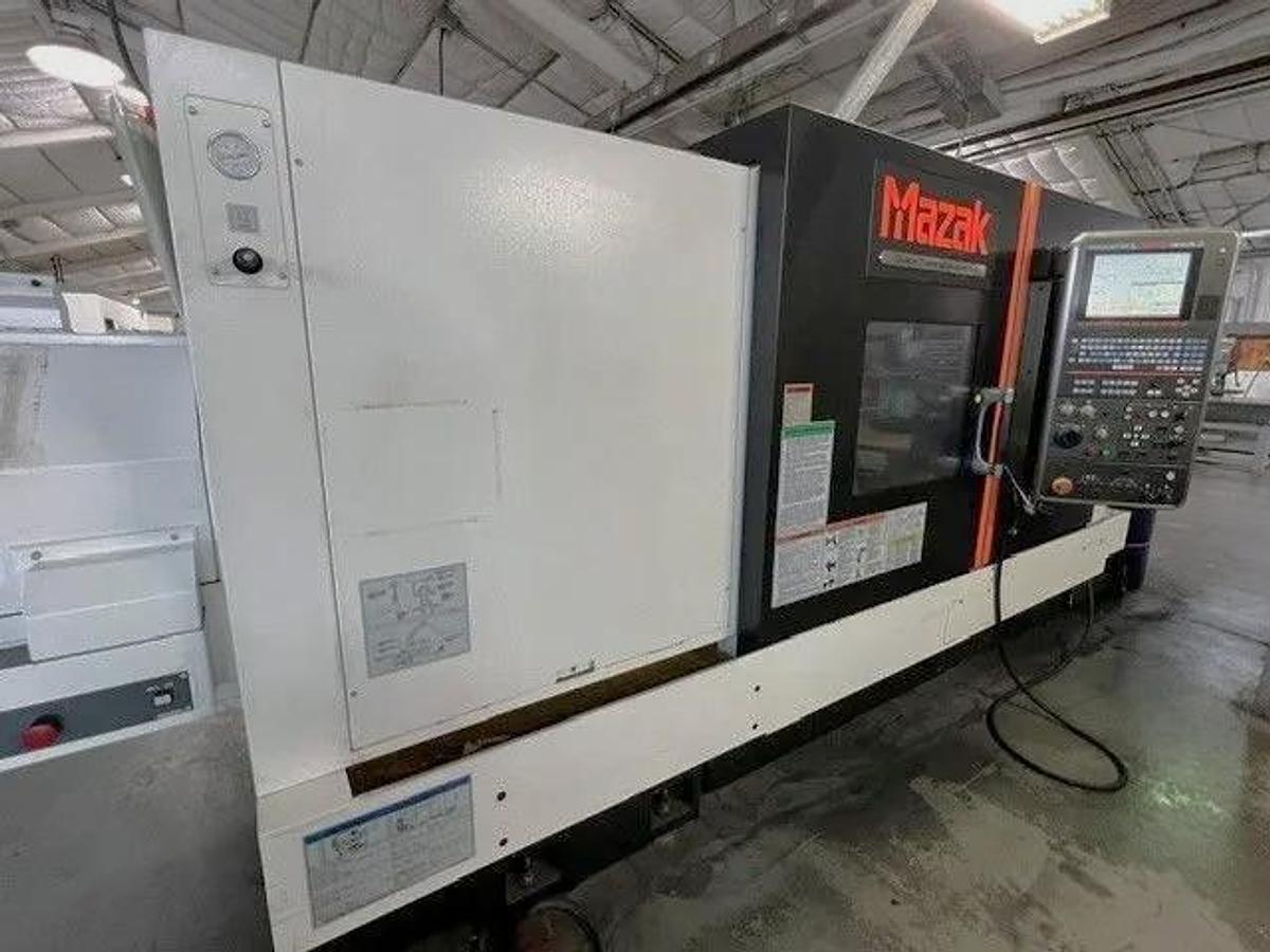 Used 2016 Mazak Nexus QTN 450-II/1000 with 7.2" Spindle Bore, 6.5" Bar Capacity, 40.2" cc, Rear Chuck Prep, Chip Conveyor, Tailstk, Tool Presetter