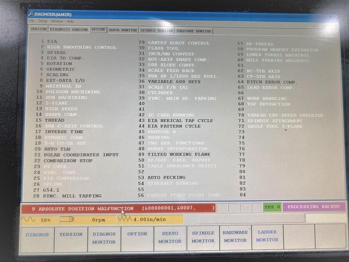 Used 2009 Mazak Nexus VCN 510C II