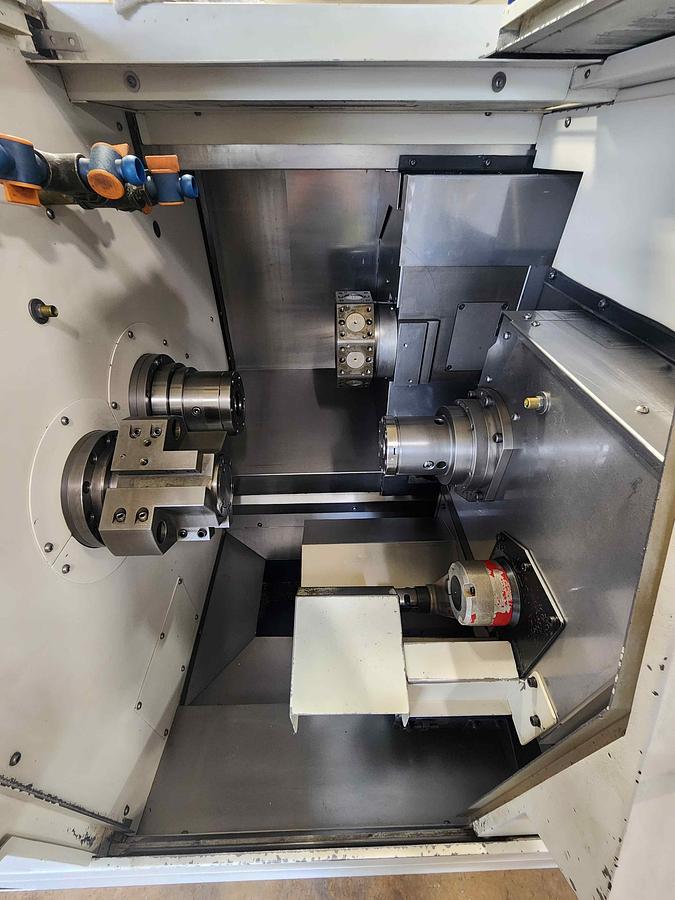 Used 2013 Miyano BNA-42 DHY w/ Milling & Subspindle, Y Axis, Dual Front and Rear Turrets, Edge Bar Patriot 338 Barfeed, HPC