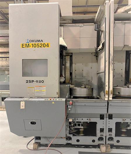 Used 2008 Okuma 2SP-V80 Twin Spindle VTL