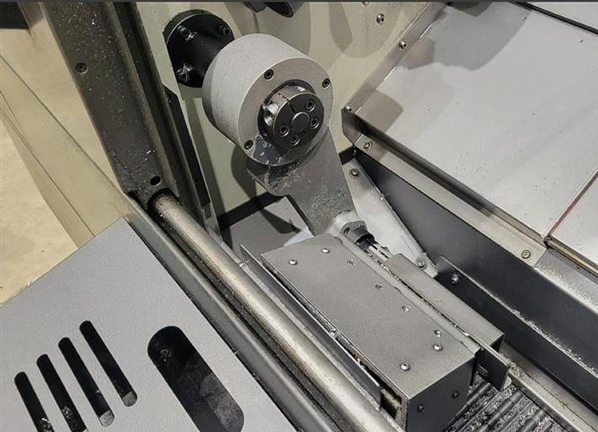 Used 2022 Doosan Puma GT-2600M with C Axis, Milling/Drilling, Collet Chuck, FMB Turbo Barfeeder, Tailstock, Chip Conveyor, Tool Eye