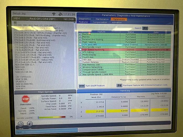 Used 2019 Haas VF4SS