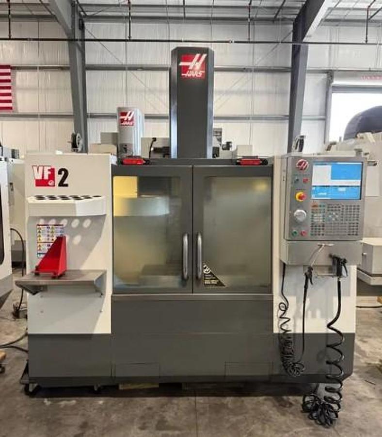 Used 2012 Haas VF2 with 4th Axis Drive/Wiring, Visual Quick Code, Rigid Tapping, USB Port, Low Hours, 20 Pos. Tool Carousel