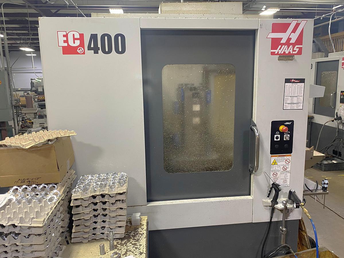 Used 2013 Haas EC-400 with Full 4th Axis Rotary Tbl, Coolant Thru Spindle, Tool & Part Probing, 40 Station ATC, Hi-Spd Machining