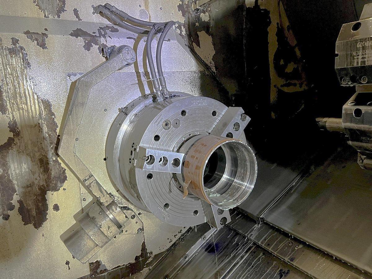 Used 2013 Mazak Nexus QTN 450-II/3000 with 7.28" Bar Capacity, 120" Center, SMW Front Air Chuck, LNS Hyd. Steady Rest, Rear Chuck Prepped