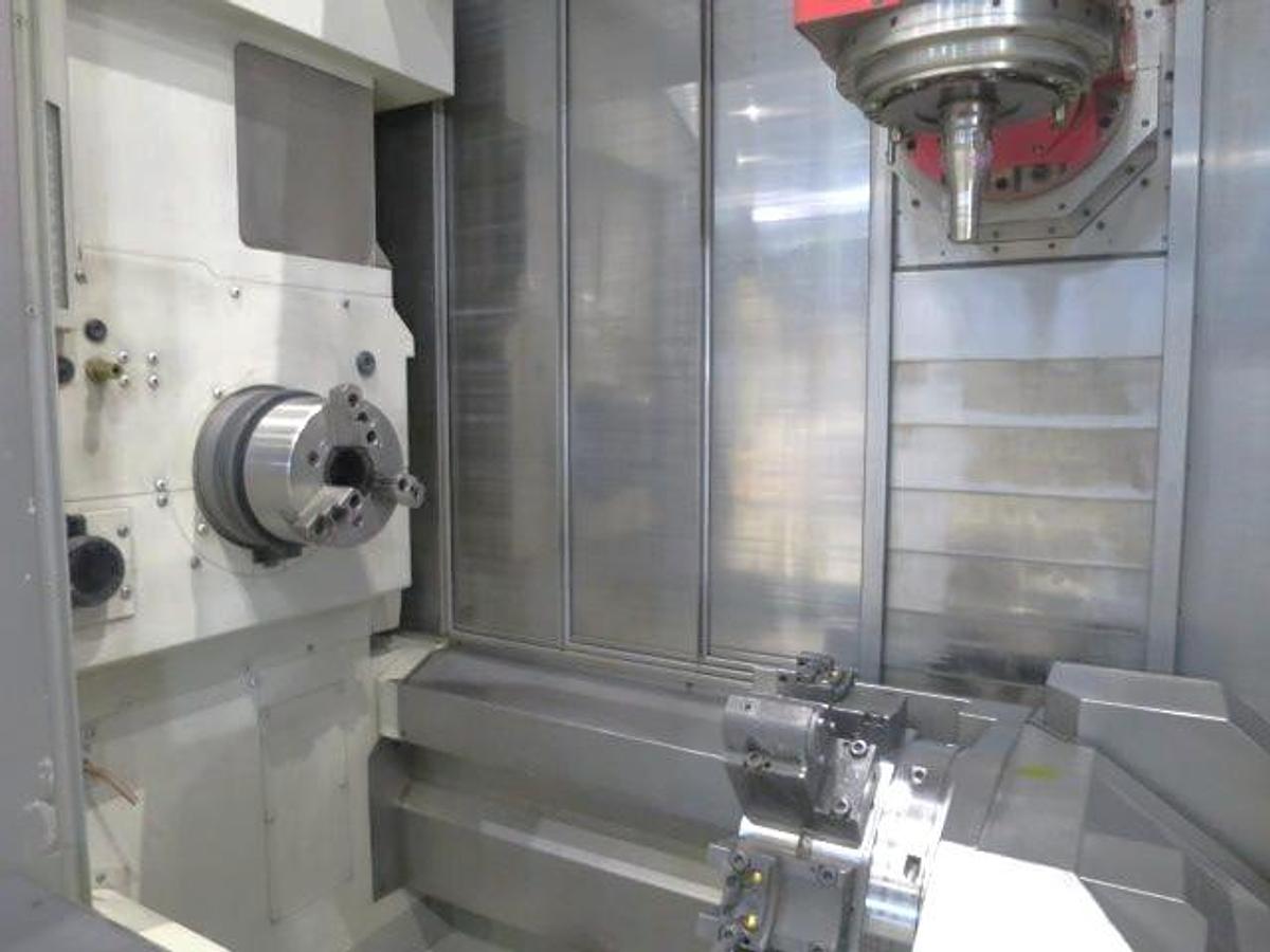 Used 2014 DMG Mori NTX2000-1500S Mill/Turn Center, Pendulum B Axis, Y Axis, Lower Turret, 8" Chucks Both Spindles, 76 Station ATC