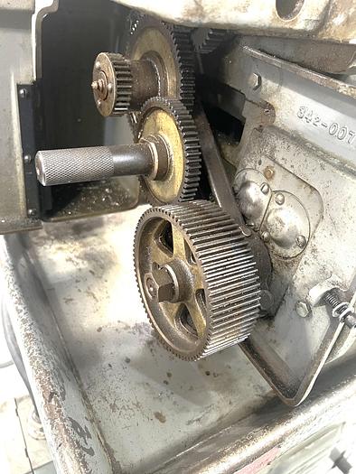 Used 1997 Clausing 5429 Engine Lathe 13" x 35" Capability, Steady Rest, Tailstock, 6" Chuck, Pedestal Cabinet Mount