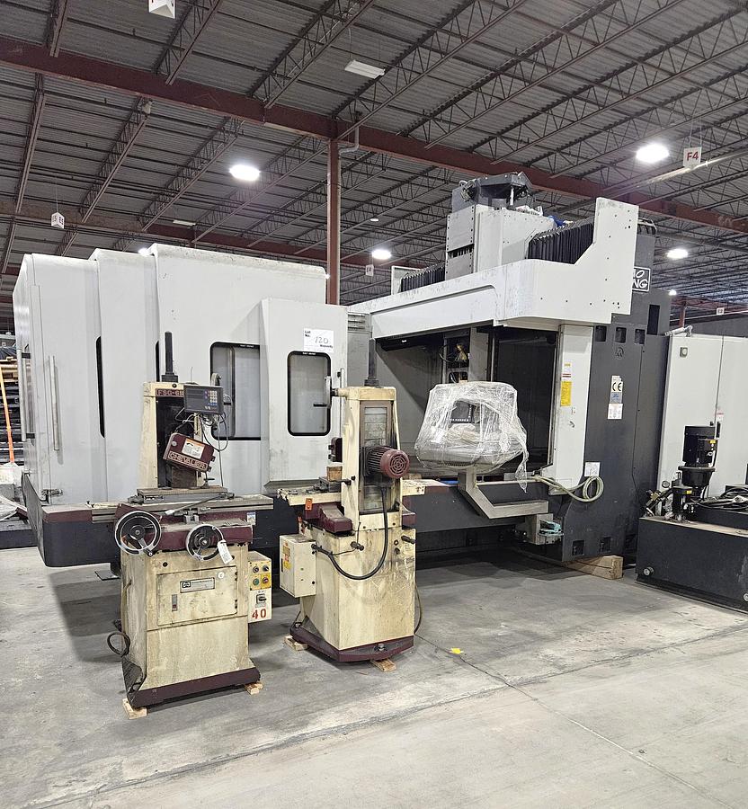 Used 2015 Kao Ming KMC-318 HIS Bridge Mill with Fanuc Control, 30 Station ATC, 10,000 RPM, Tool Probe, Chip Conveyor, 4035 Hours