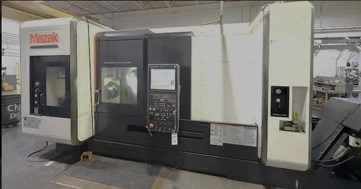 Used 2011 Mazak Integrex i-400 Mill Turn Center with Live Tooling, Y Axis, Tailstock, 60" Centers, 4" Bar Capacity, 36 Pos. ATC