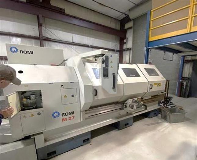 Used 2007 Romi M27 x 80" with 6.77" Big Bore Spindle