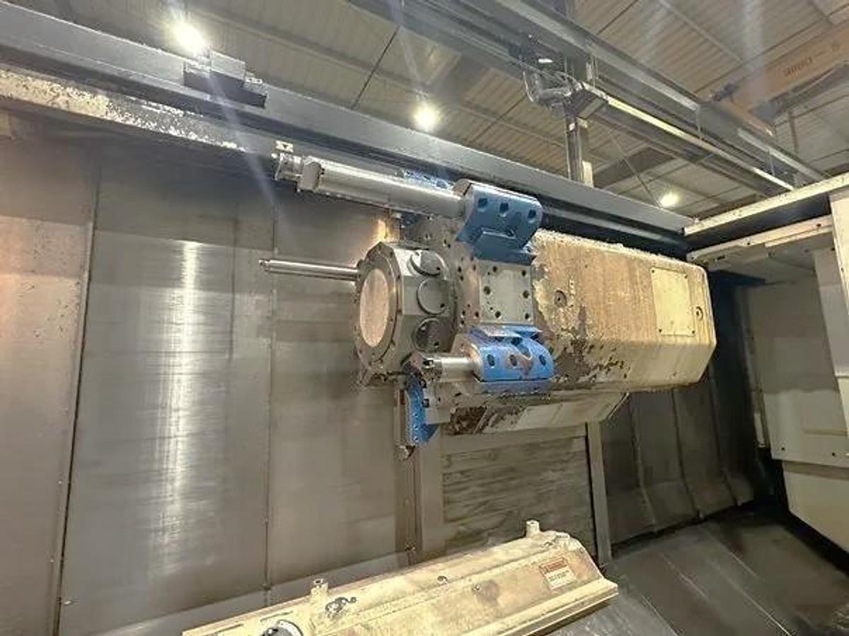 Used 2008 Mazak Cybertech Turn 4500M/3000 with 7.23"Big Bore, Milling, 33.86" sw, 120" cc, SMW Steady Rest, Tailstock, Air Chuck