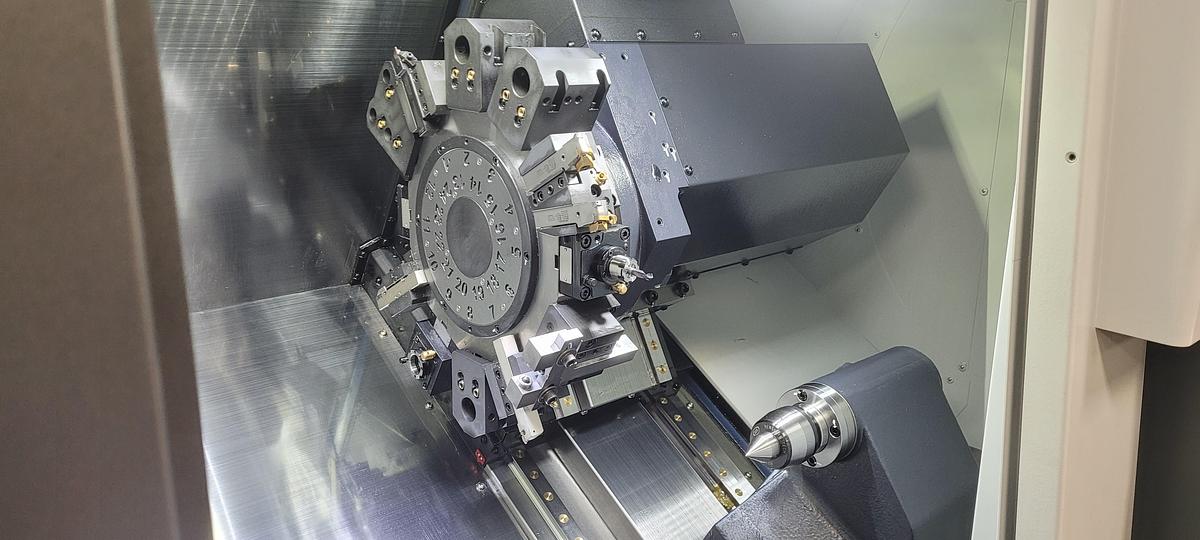 Used 2024 DN Solutions Lynx 2100LYB with C Axis, Y Axis, Milling, Parts Catcher, Chip Convey., Tool Presetter, Tailstock, Collet Chk.