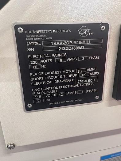 Used 2021 Southwestern Industries Trak 20P-M10