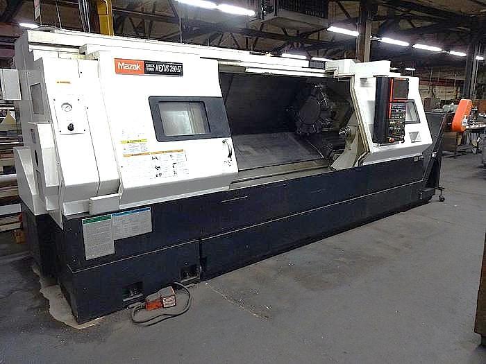 Used 2011 Mazak Nexus QTN 350-II/2000 CNC Lathe with 80" Center Distance