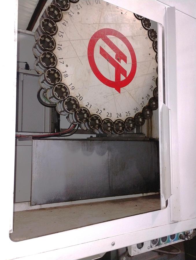 Used 2019 Haas EC-1600ZT with Extended Z Axis Travel, 7500 RPM, Integrated 4th Axis Platter, TSC, Renishaw Probing, 30 ATC