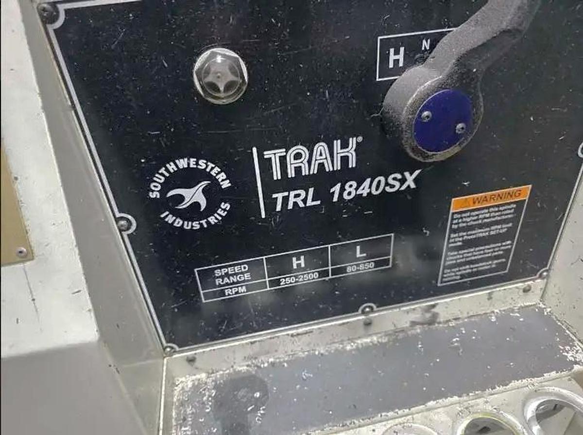 Used 2007 Southwestern Industries TRAK TRL 1840SX with 10" Chuck, 4 Pos. Indexable Turret, Steady Rest, 3 Speeds, SLX Control