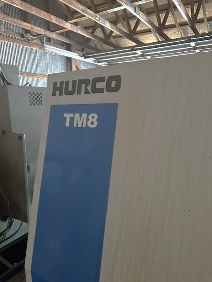 Used 2010 Hurco TM8 with 8" Hydr. Chuck, Chip Conveyor, Toolsetter, Tailstock, 2" Bar Cap., 12" x 18.8" Capacity