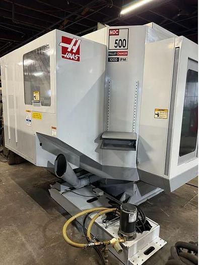 Used 2005 Haas MDC-500 Mill Drill Center with 2 Pallet Changer, Chip Auger, Programmable Coolant