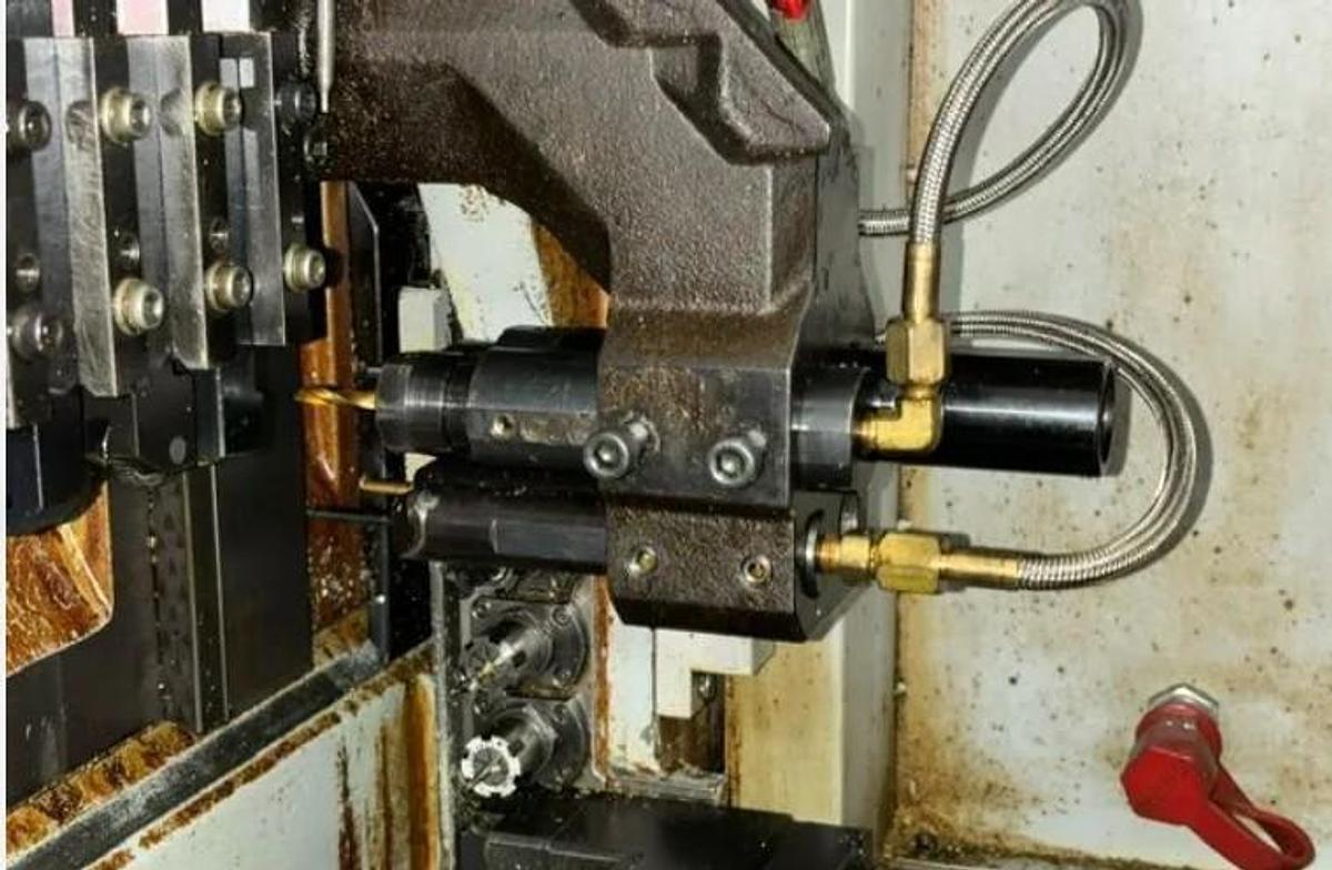 Used 2008 Star SR-32J CNC Swiss w/ FMB Turbo Barfeed, Chip Conv., Parts Catcher, Parts Convey., HPC - 4 Line, Full C Main/SubSp