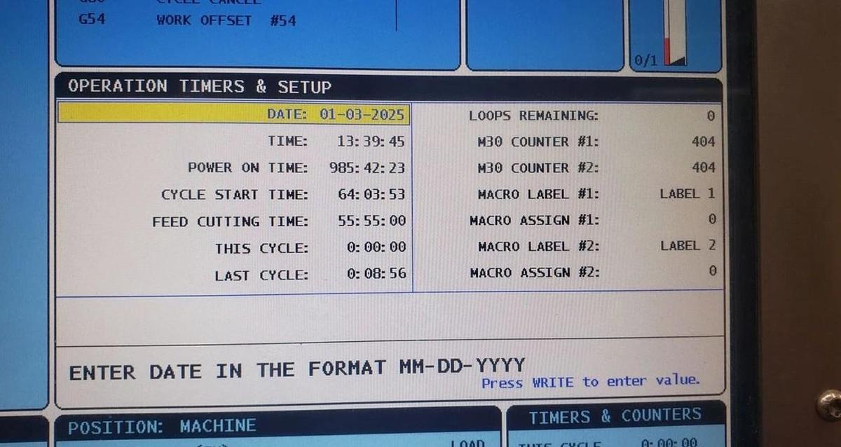 Used 2014 Haas ST-40 with SMW Hydraulic Steady Rest, 4" Bar Capacity, Toolsetter, Tailstock, Chip Conveyor, 44" Centers