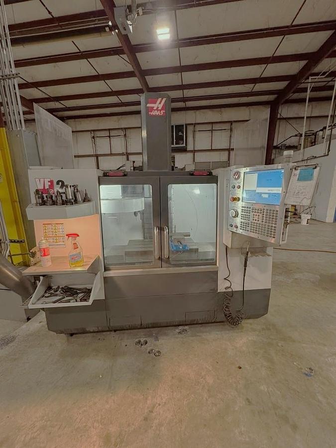 Used 2012 Haas VF2YT with Extended Y Axis Travel, Chip Auger, Prog. Coolant, Low Hours