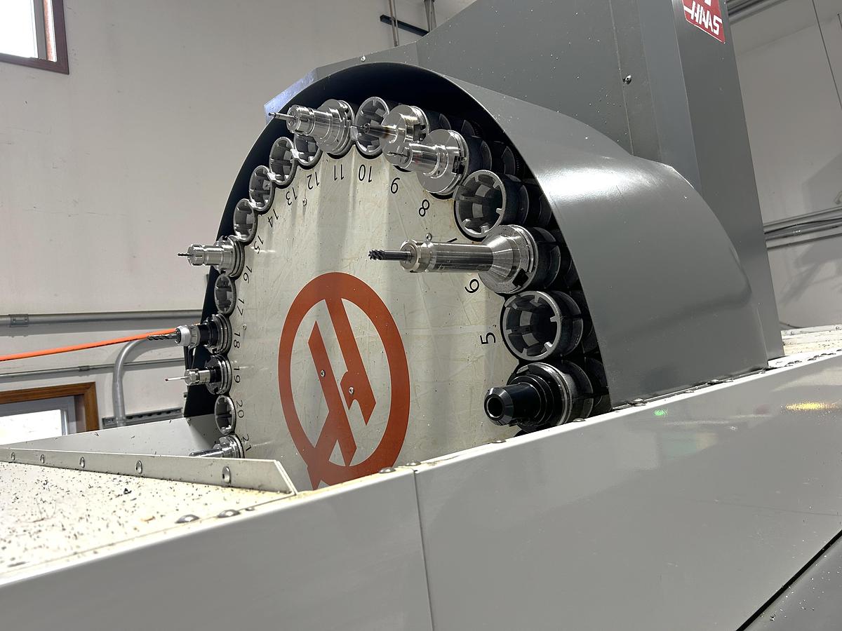 Used 2013 Haas VF-11/50 with CAT 50 taper, 7500 RPM, Probing, Coolant Thru Spindle, TR310 Trunnion 5th Axis Table