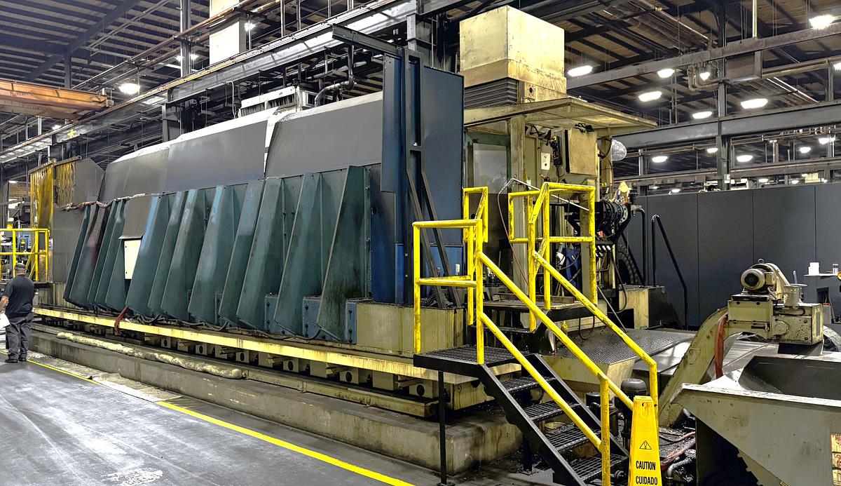 Used 2000 Anayak HVM-T-11000 3 + 2 Axis Bed Mill with B Axis Head with 2.5 Deg Increment, 40 HP, 3000 RPM, Heidenhain Control