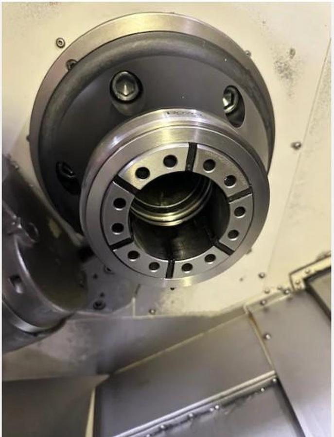 Used 2008 Mazak Nexus QTN 250-II M with Matrix Nexus Control, C Axis Milling, 10" Hyd Chk, Conveyor, HPC