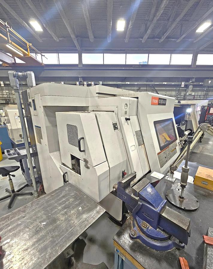 Used 2007 Mazak Nexus QTN 450-IIM/3000 with Full C Axis Spindle Rotation, Milling Capable, 18" Hyd Chuck, 6" Bar Capacity, 120" cc