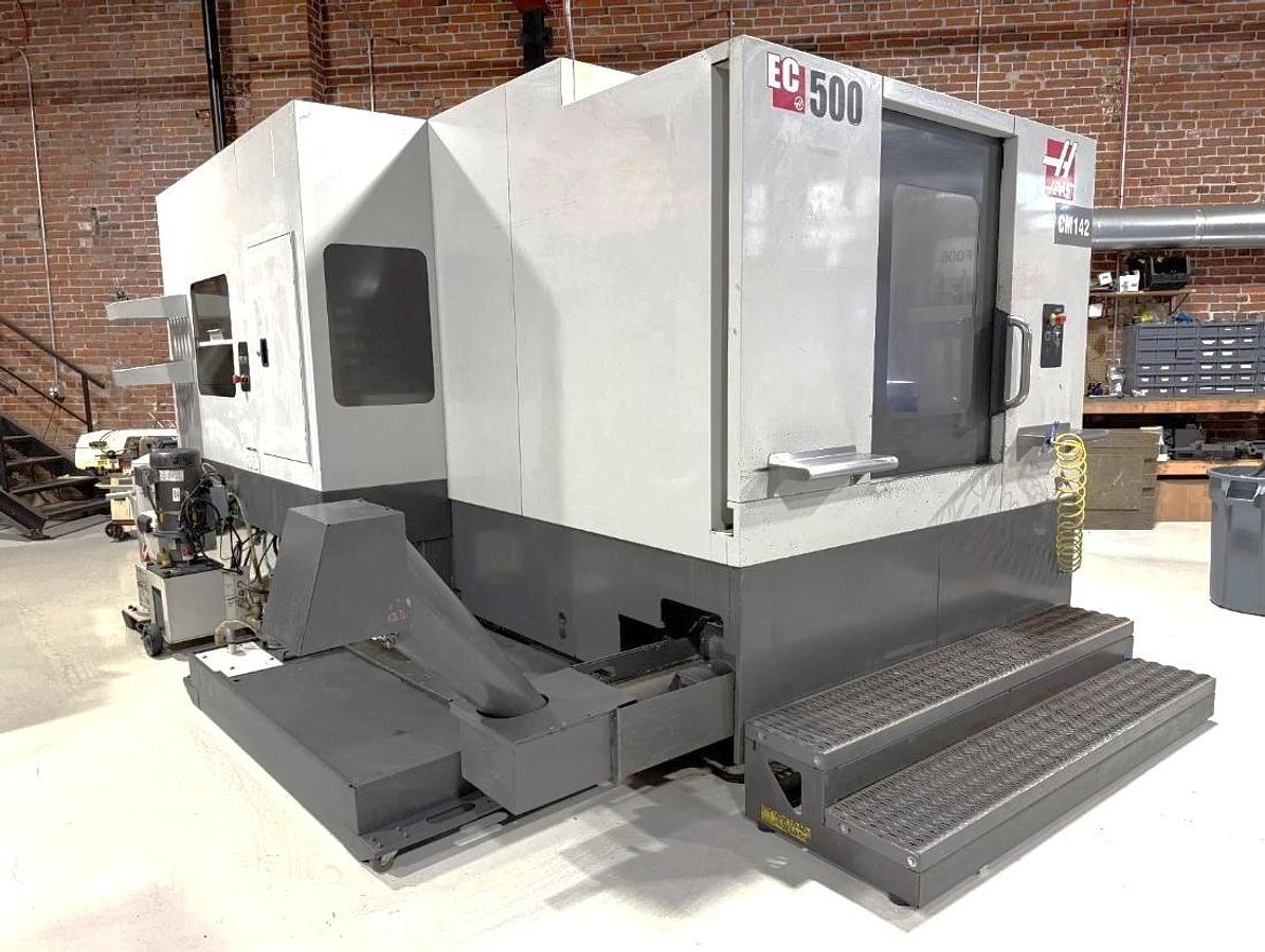 Used 2012 Haas EC-500 with 40 Pos. ATC, 1000 PSI Coolant Thru Spindle, Haas Probing Package, 1 Deg Pallet Index, 2 Pallet Changer