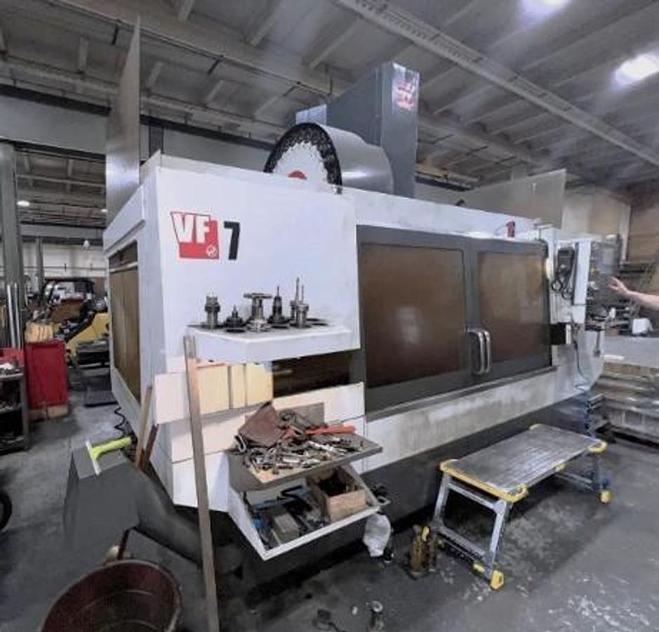 Used 2012 Haas VF-7/50 with Coolant Thru Spindle, Probing, CAT 50 Tpr, 4th Axis Drive, 7500 RPM 