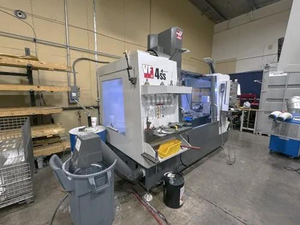 Used 2016 Haas VF4SS, 4th Axis Drive, Haas HRT210 Table, Cool. Thru Spdl., Haas Probing, 30 Pos. ATC