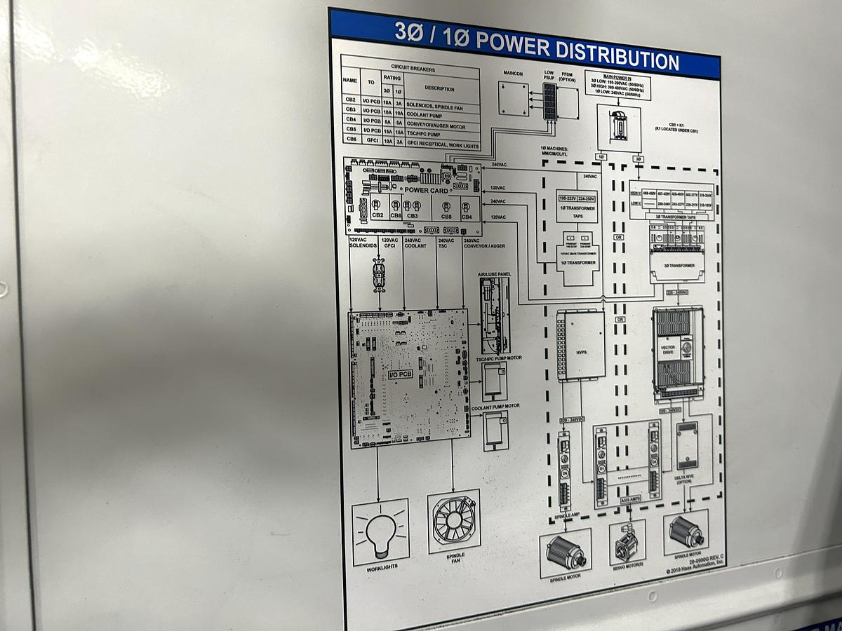 Used 2019 Haas EC-1600ZT with Extended Z Axis Travel, 7500 RPM, Integrated 4th Axis Platter, TSC, Renishaw Probing, 30 ATC