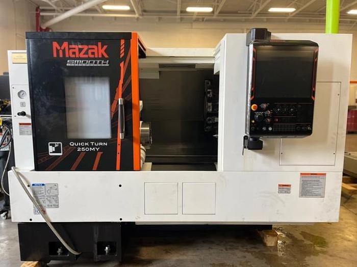 Used 2020 Mazak Quick Turn 250MY with Y Axis Capability, Milling Capability, Chip Conveyor, Tailstock, Tool Presetter
