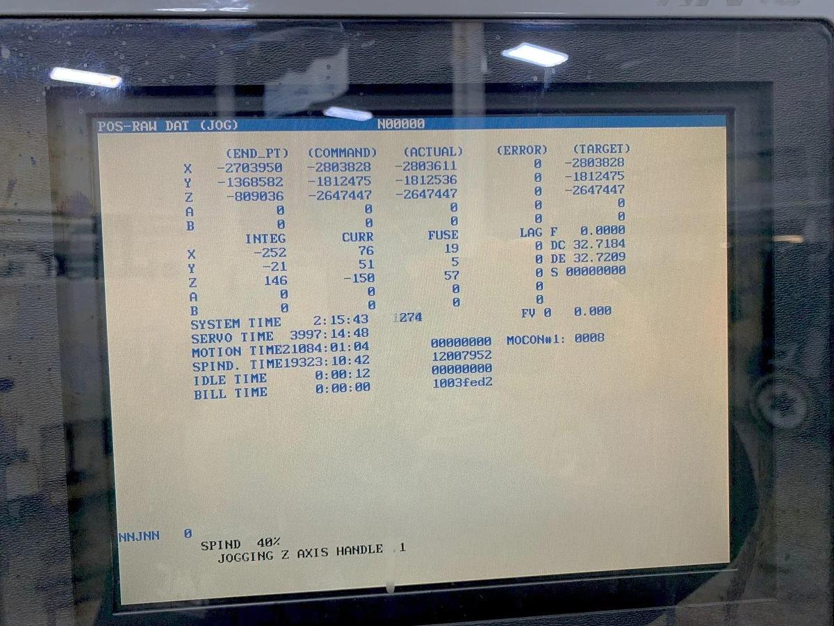 Used 2003 Haas VF-7B/40, 24 Station Side Mounted ATC, High Speed Machining, Prog. Coolant, 7500 RPM, Chip Auger, Quick Code