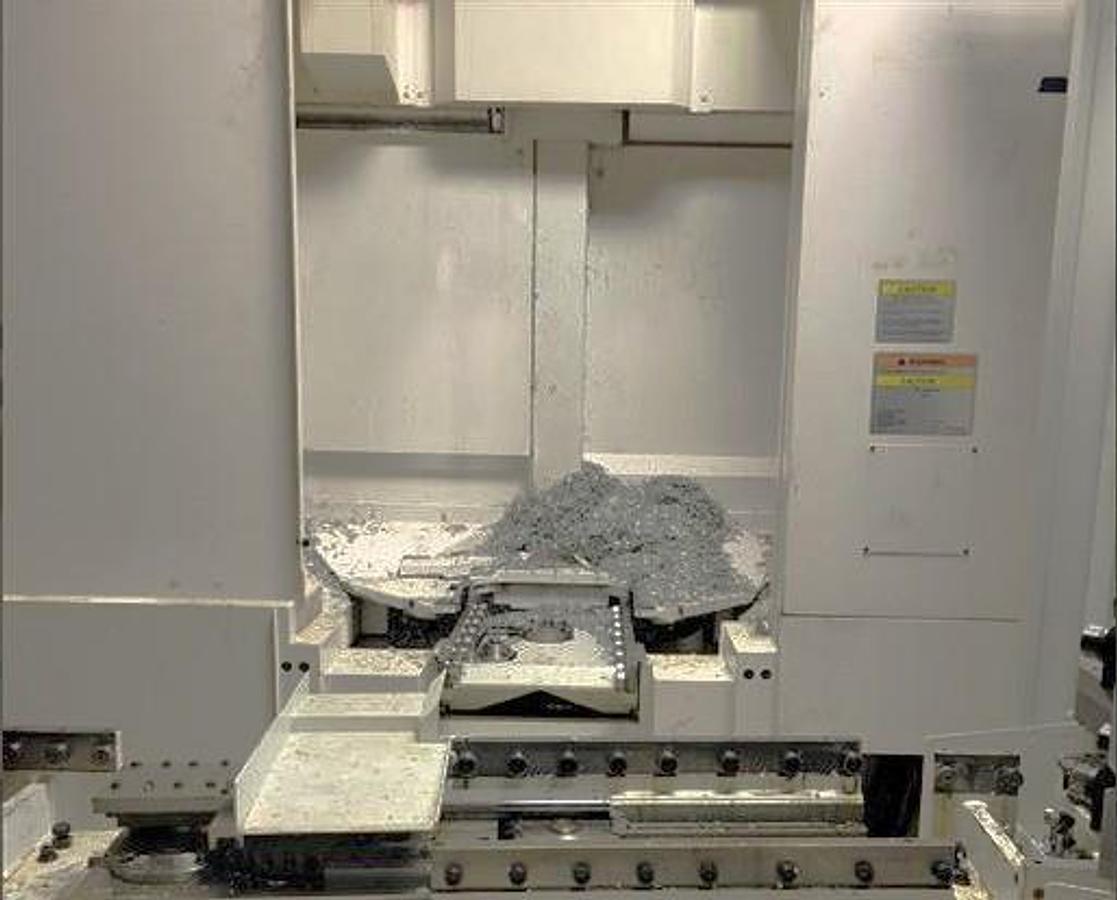 Used 2017 Okuma MB-4000H with 6 Station Rotary Pallet Changer, Full 4th Axis Rotary Tbl, 15k RPM, HSK63 Tpr., HPC, Probing, 64 Pos ATC