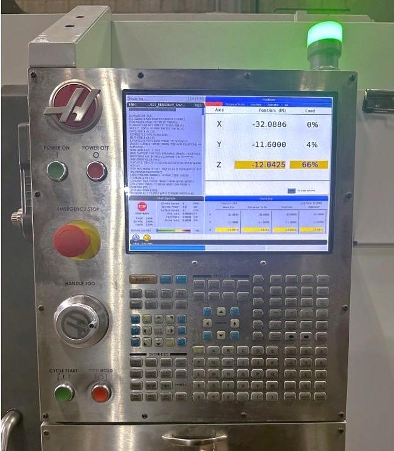 Used 2017 Haas VF-6SS with Haas HRT-310 4th Axis Table, Haas Probing Package, TSC - 1000 PSI, 24 Pos SMATC, Auger, 15k RPM, CT40 Taper