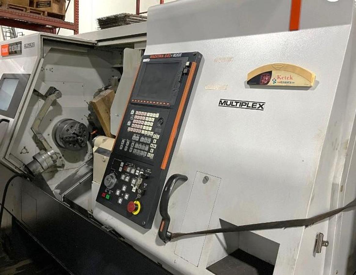 Used 2005 Mazak Nexus QTN 300/650 with Tailstock, Chip Conveyor, Tool Presetter, 10" Hyd. Chuck, 3" Bar Capacity
