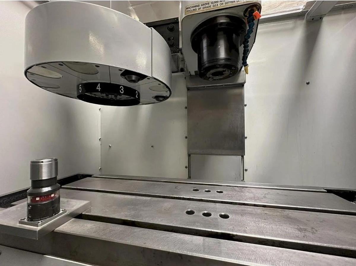 Used 2008 Haas Super Mini Mill with 10k RPM, Tool Probe, Chip Auger, USB Port, Coolant Pump, 10 ATC, 208/230V Three Phase Pwr