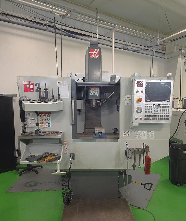 Used 2019 Haas Mini Mill 2 with Probing Package, Programmable Coolant, Auto Air Gun, Coolant System, LOW HOURS