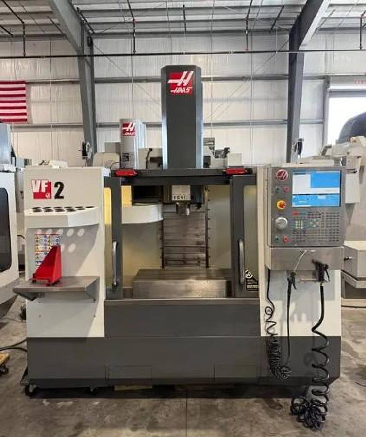 Used 2012 Haas VF2 with 4th Axis Drive/Wiring, Visual Quick Code, Rigid Tapping, USB Port, Low Hours, 20 Pos. Tool Carousel