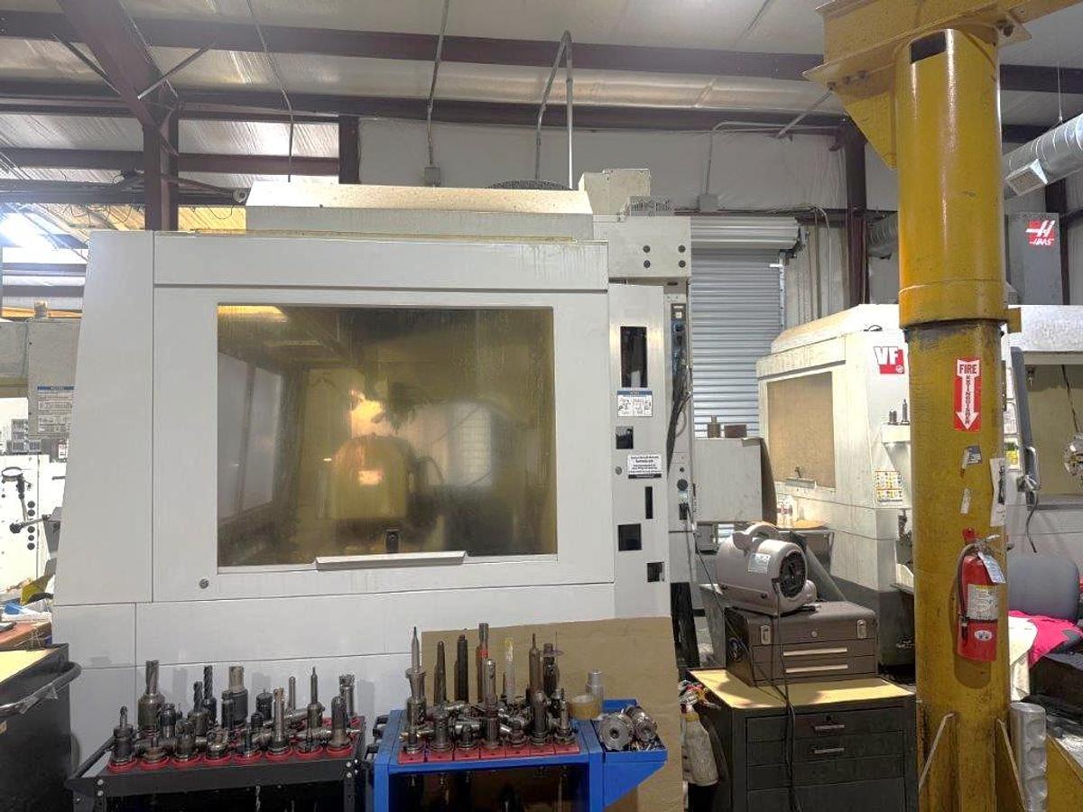 Used 2014 Haas VF6/40 TR with 1000 PSI HPC Thru Spindle, TR-310 Trunnion, 8100 RPM, 2 Spd Geared, Removable Trunnion