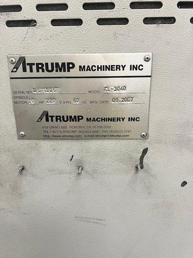 Used 2007 Atrump RL-3040 CNC Wheel Repair Lathe, Upgraded Lenco Operating Syst in 2015, 30" x 40", 10 HP, 2200 RPM, Geared