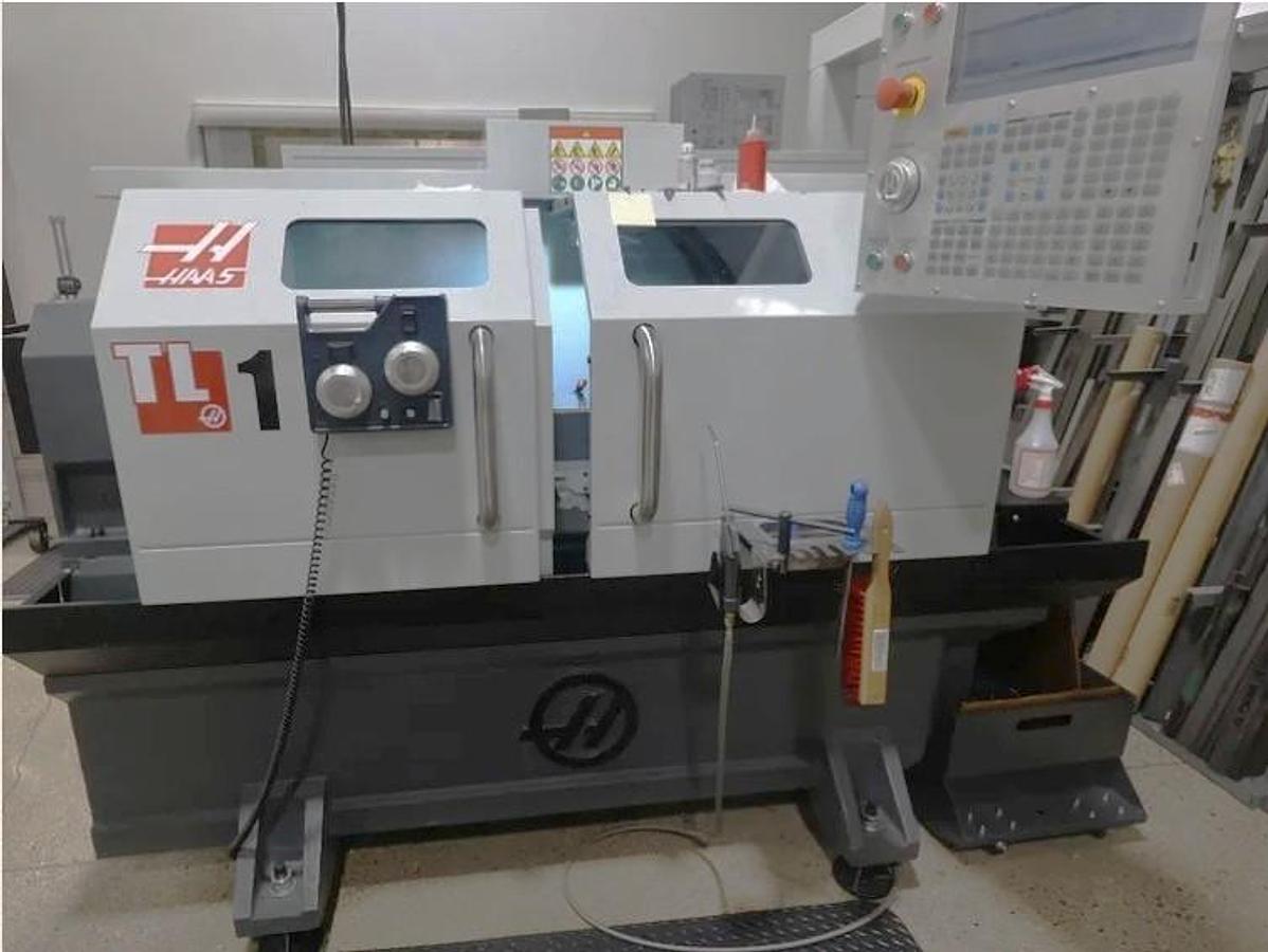Used 2020 Haas TL-1 with 8" 3 Jaw Chk, 3000 RPM Option, Tailstock, 4 Station Indexable Turret, Rigid Tapping, Fully Enclosed