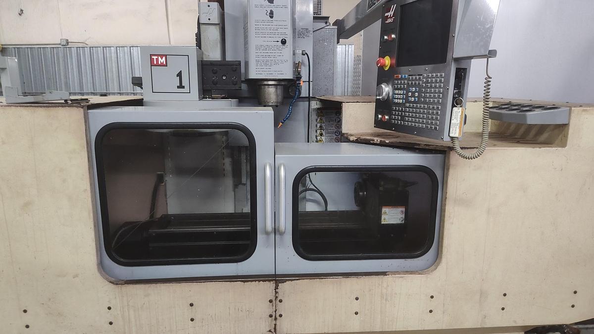 Used 2009 Haas TM-1, Wired for 4th Axis, Single or Three Phase Power, 10 Station ATC, Coolant Pump