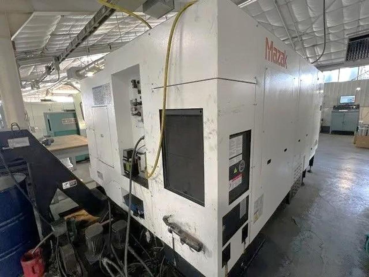 Used 2016 Mazak Nexus QTN 450-II/1000 with 7.2" Spindle Bore, 6.5" Bar Capacity, 40.2" cc, Rear Chuck Prep, Chip Conveyor, Tailstk, Tool Presetter