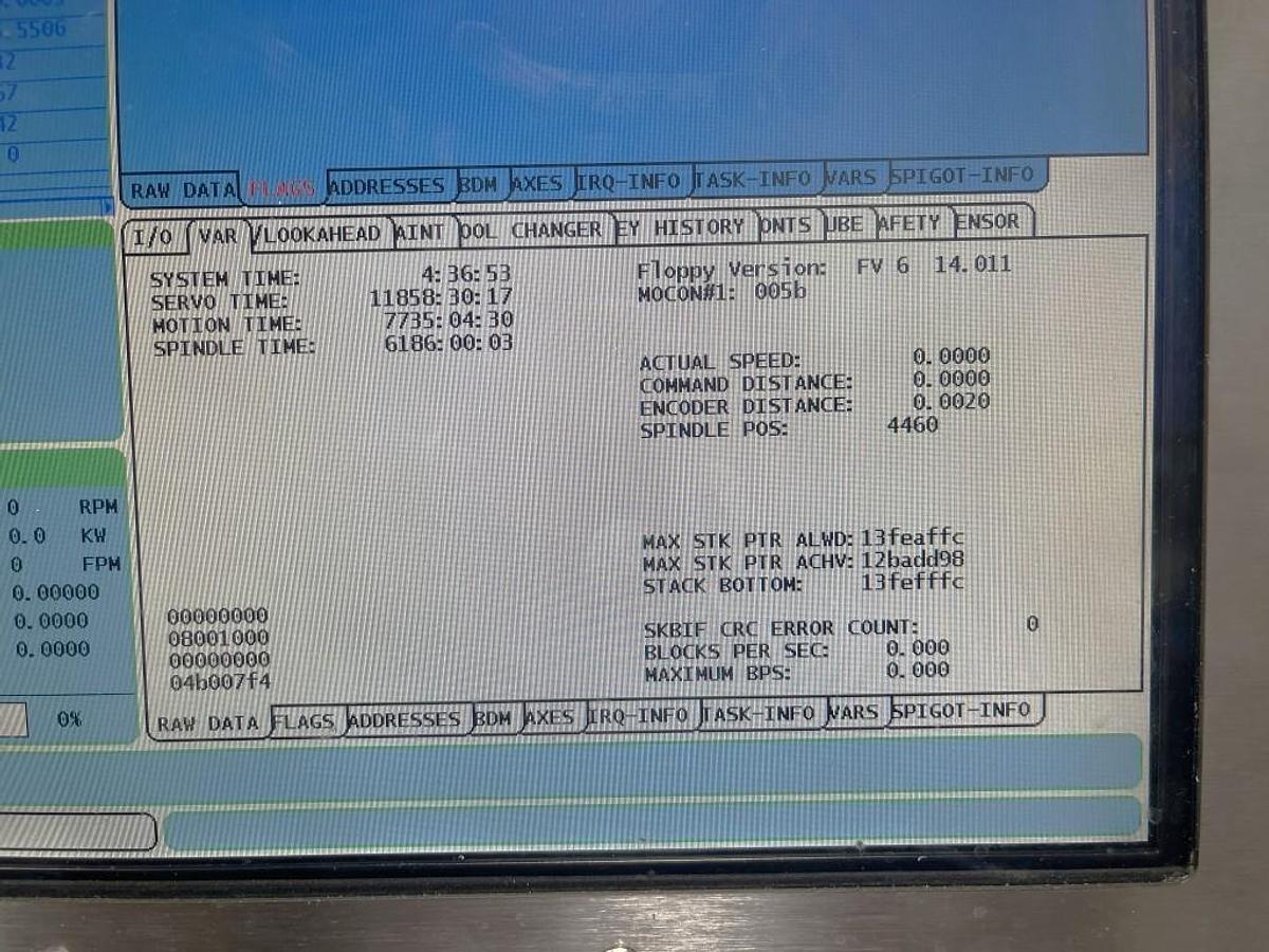 Used 2012 Haas VM-6 with Haas Probing, Coolant Through the Spindle, 4th Axis Drive, Auger, 40 Station ATC, HSM, Boom Crane