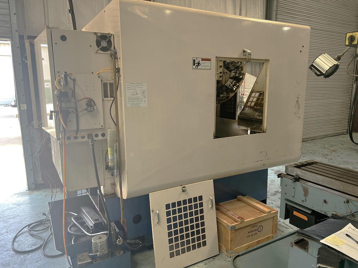 Used 2000 Miyano MTV-C410 Vertical Machining Center w/ 2 Pallet Changer, (42) BT40 Tool Holders, Rigid Tapping