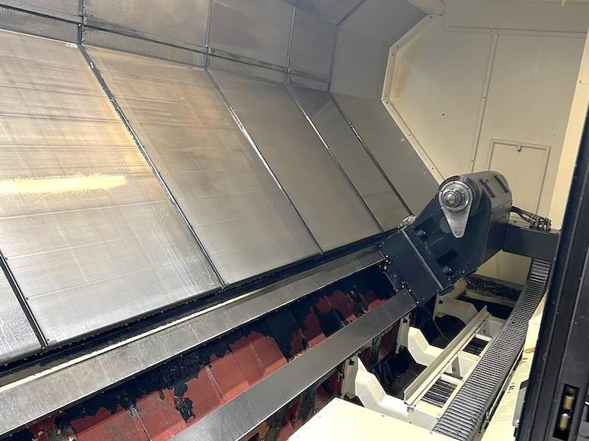 Used 2018 YCM TC-46/3200 with 24" Hyd. Chk, 6.5" Bar Cap., 29.55" Max Turn Diam., 134.45 cc, Tailstock, Chip Conveyor, Tool Eye